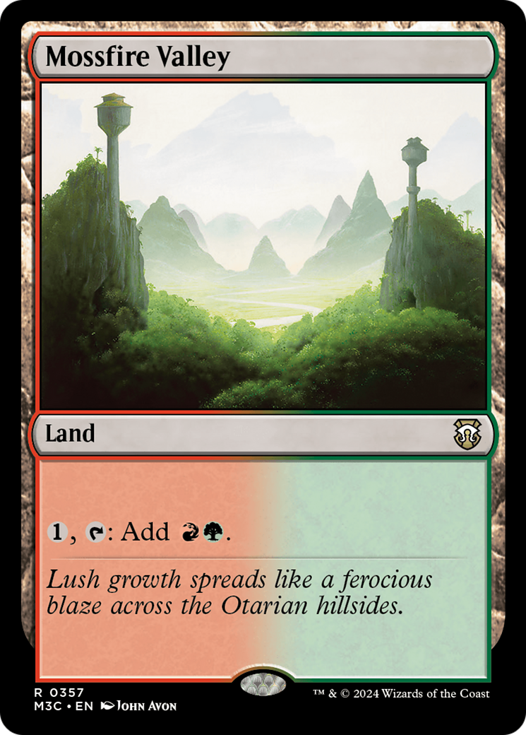 Image of Mossfire Valley (M3C-357) - Modern Horizons 3 Commander