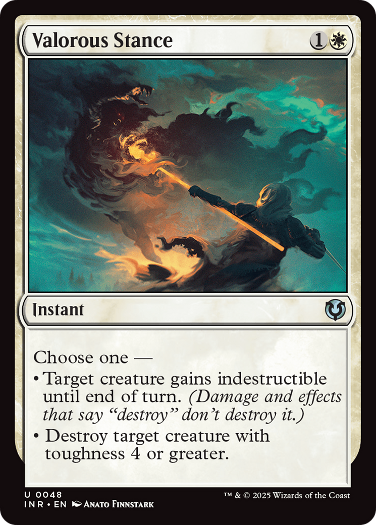 Image of Valorous Stance (INR-048) - Innistrad Remastered Foil