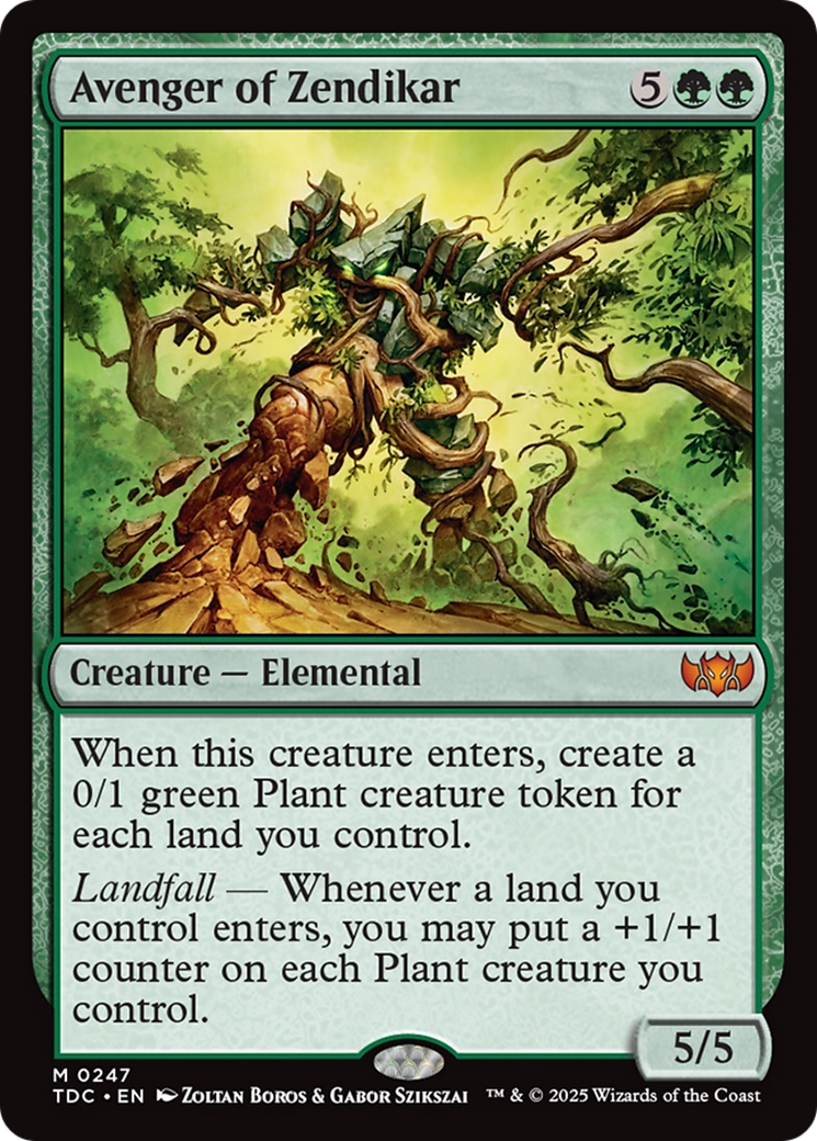 Image of Avenger of Zendikar (TDC-247) - Commander: Tarkir: Dragonstorm