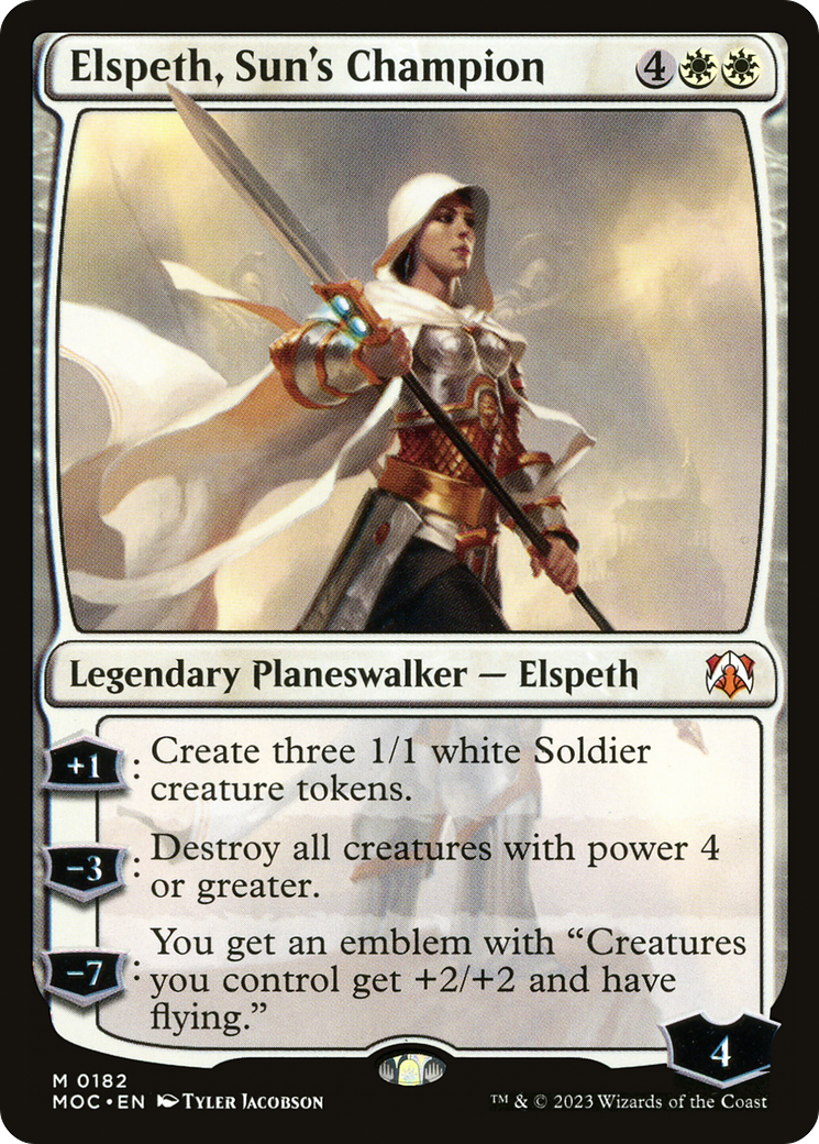 Image of Elspeth, Sun's Champion (MOC-182) - March of the Machine Commander