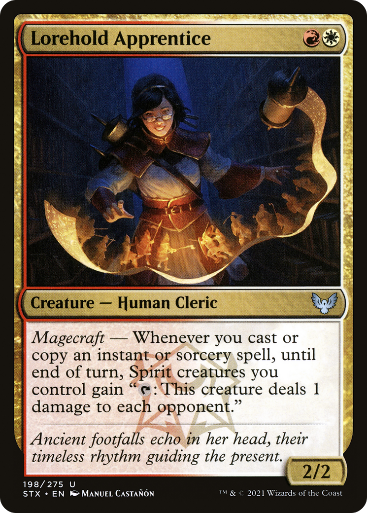 Image of Lorehold Apprentice (STX-198) - Strixhaven: School of Mages Foil