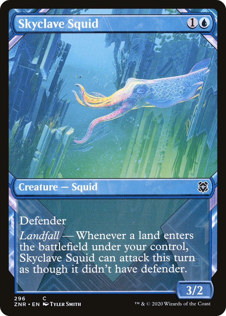 Image of Skyclave Squid (Showcase) (ZNR-296) - Zendikar Rising: (Showcase) Foil