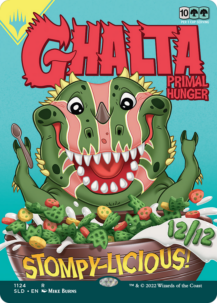 Image of Ghalta, Primal Hunger (SLD-1124) - Secret Lair Drop (Borderless) Foil