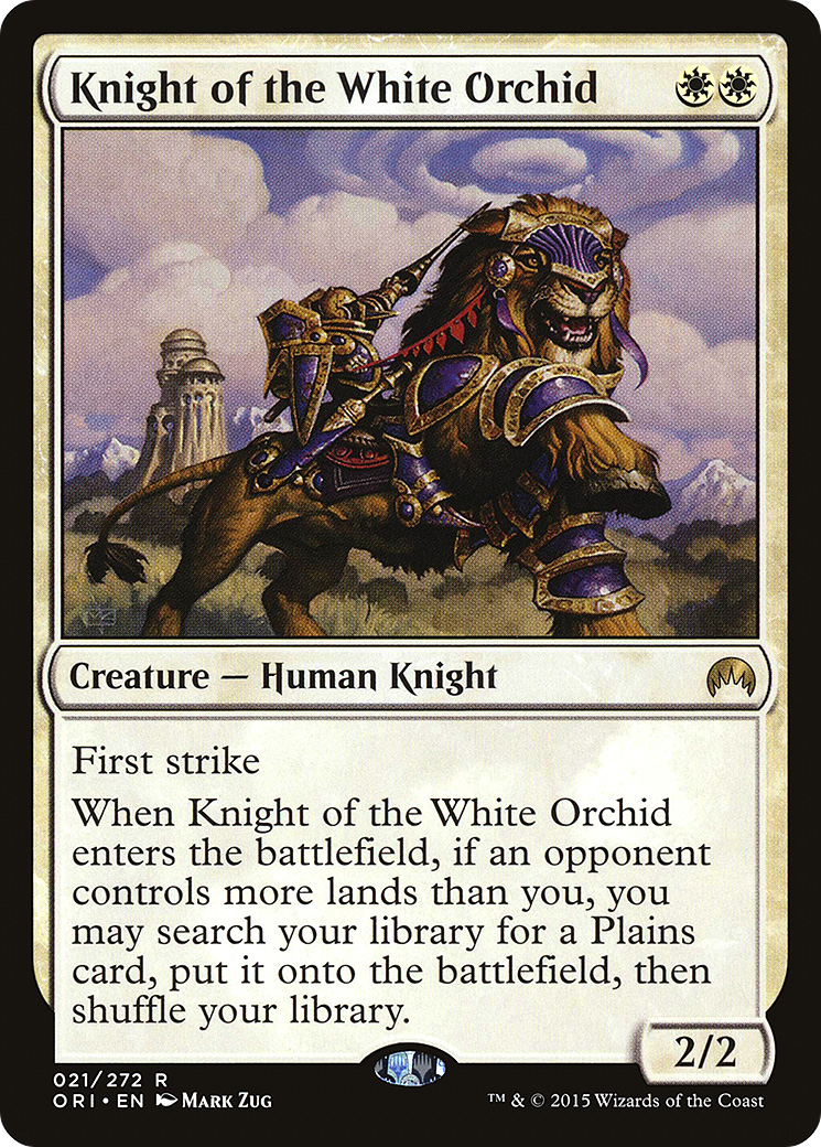 Image of Knight of the White Orchid (ORI-021) - Magic Origins Foil