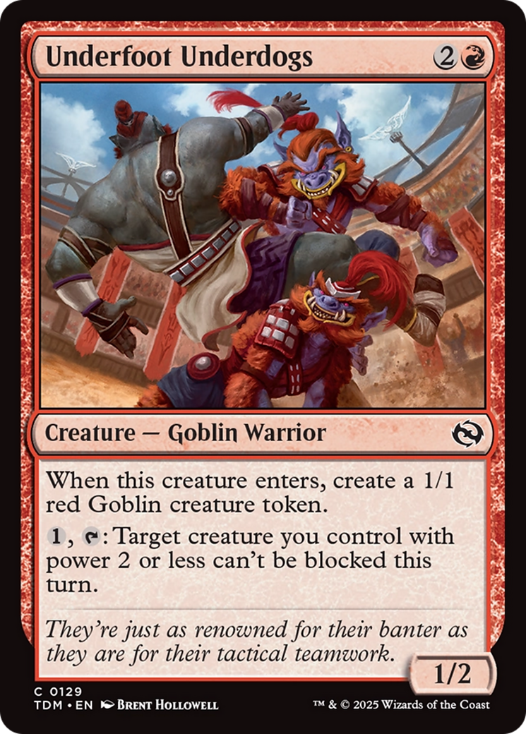 Image of Underfoot Underdogs (TDM-129) - Tarkir: Dragonstorm