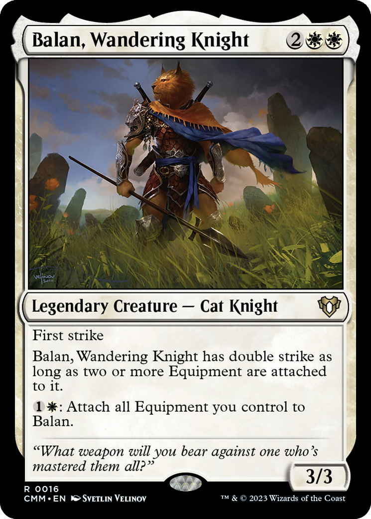 Image of Balan, Wandering Knight (CMM-016) - Commander Masters