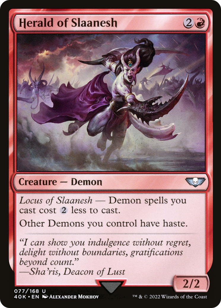 Image of Herald of Slaanesh (40K-077) - Warhammer 40,000 Commander