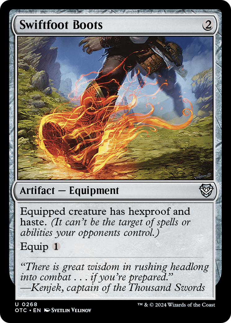 Image of Swiftfoot Boots (OTC-268) - Outlaws of Thunder Junction Commander