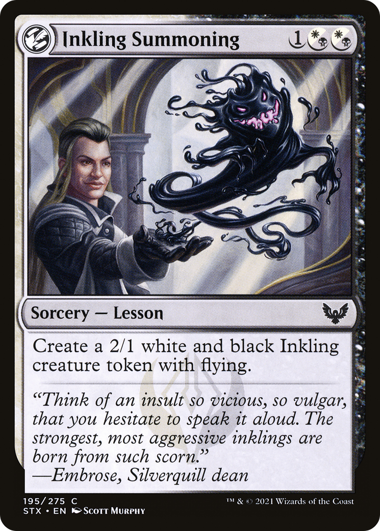 Image of Inkling Summoning (STX-195) - Strixhaven: School of Mages: (lesson)