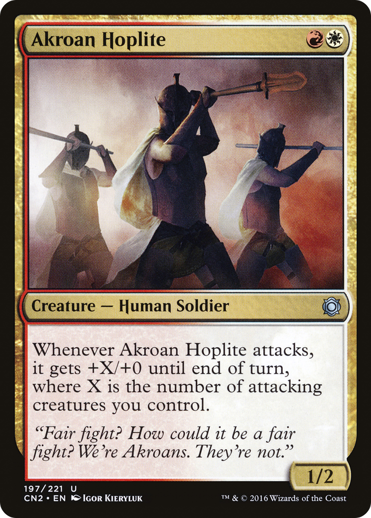 Image of Akroan Hoplite (CN2-197) - Conspiracy: Take the Crown