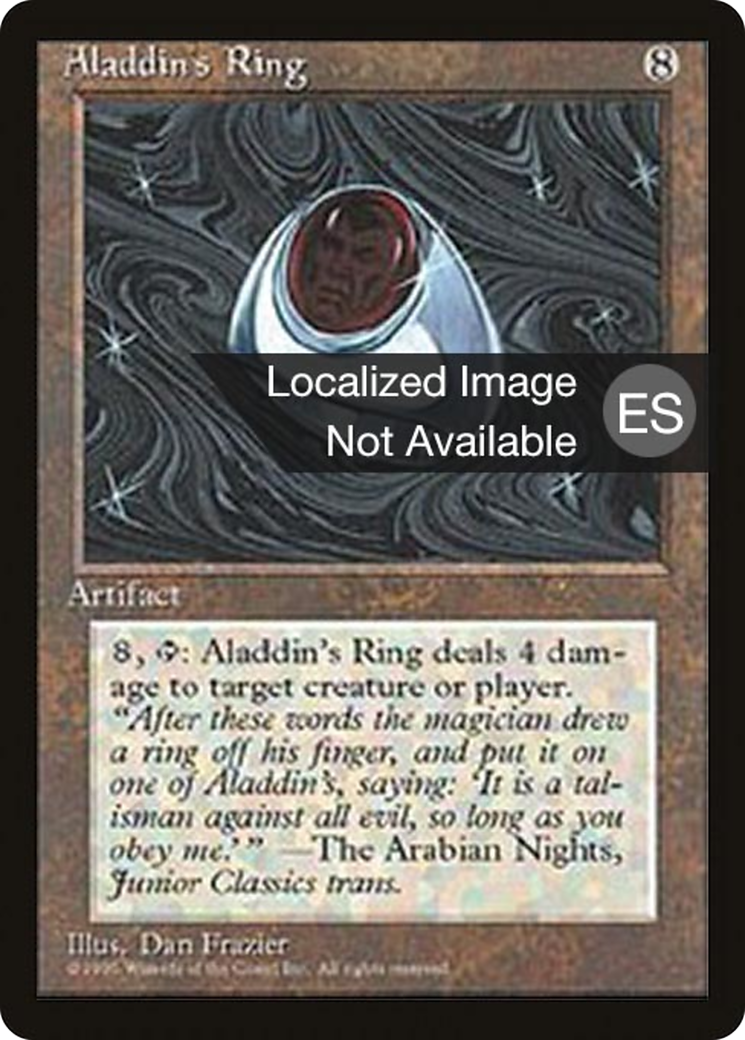 Image of Aladdin's Ring (4BB-) - Fourth Edition Foreign Black Border