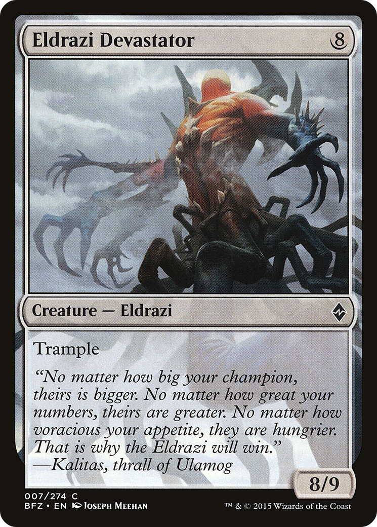 Image of Eldrazi Devastator (BFZ-007) - Battle for Zendikar Foil