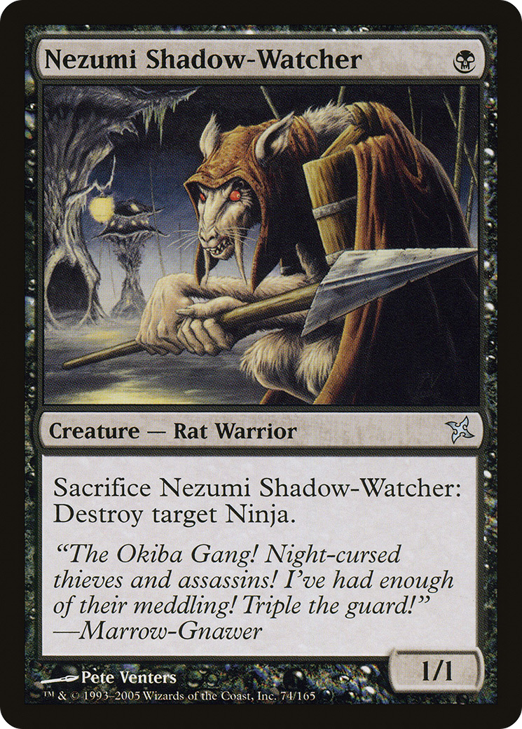 Image of Nezumi Shadow-Watcher (BOK-074) - Betrayers of Kamigawa