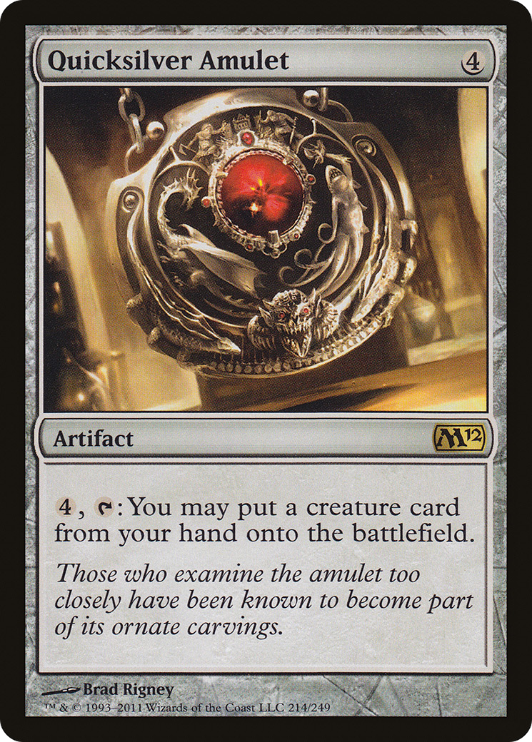 Image of Quicksilver Amulet (M12-214) - Magic 2012 Foil