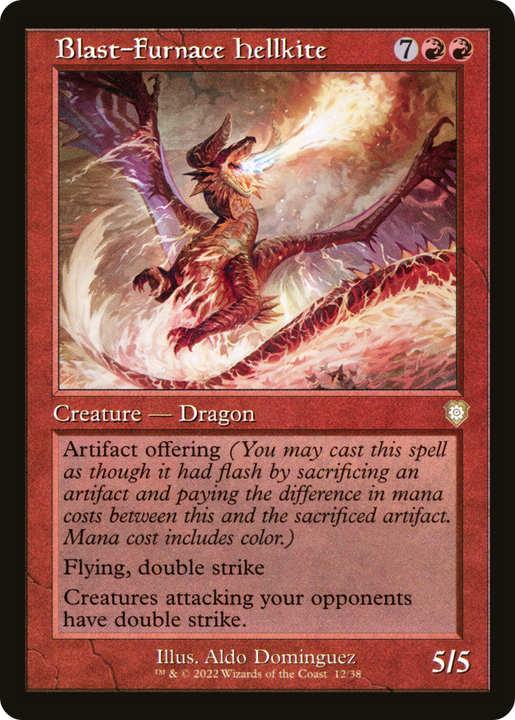 Image of Blast-Furnace Hellkite (Retro Frame) (BRC-012) - The Brothers' War Commander