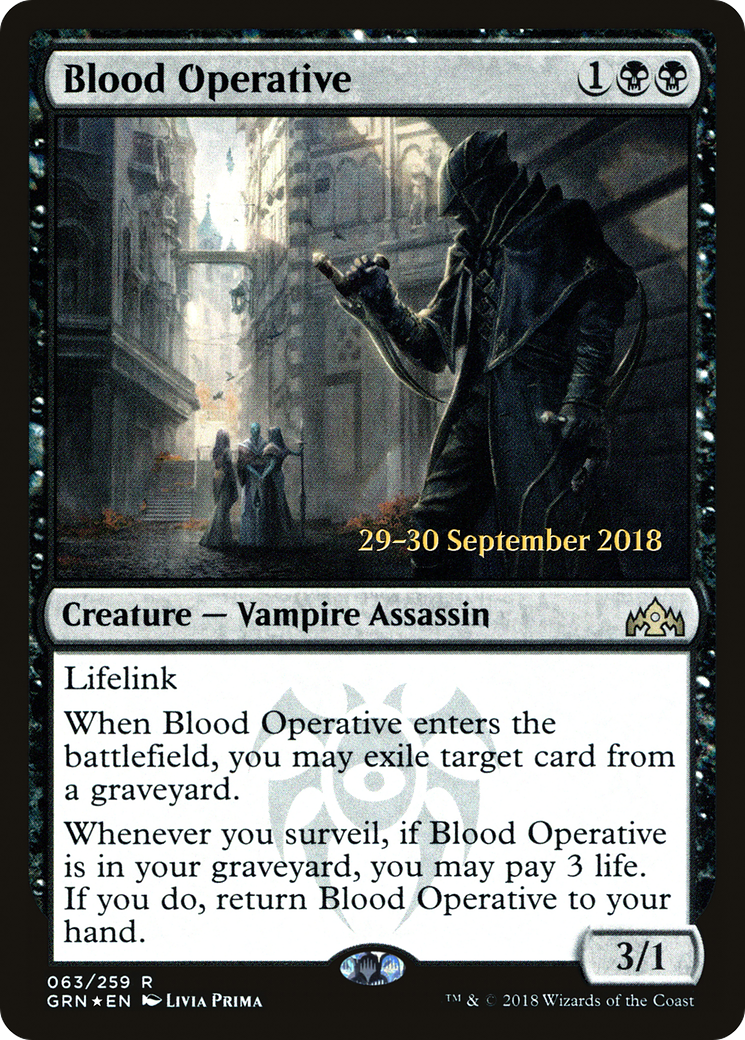 Image of Blood Operative (PRE-063) - Guilds of Ravnica Promos Foil