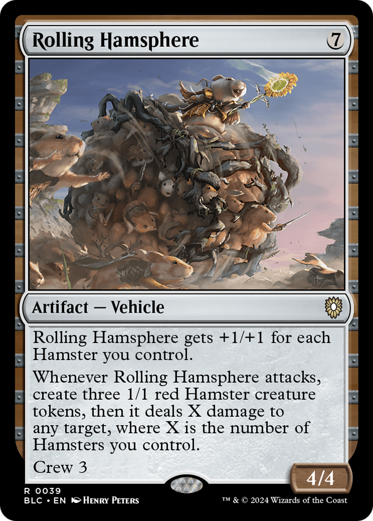 Image of Rolling Hamsphere (BLC-039) - Bloomburrow Commander