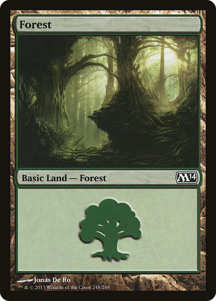Image of Forest (248) (M14-248) - Magic 2014 Foil