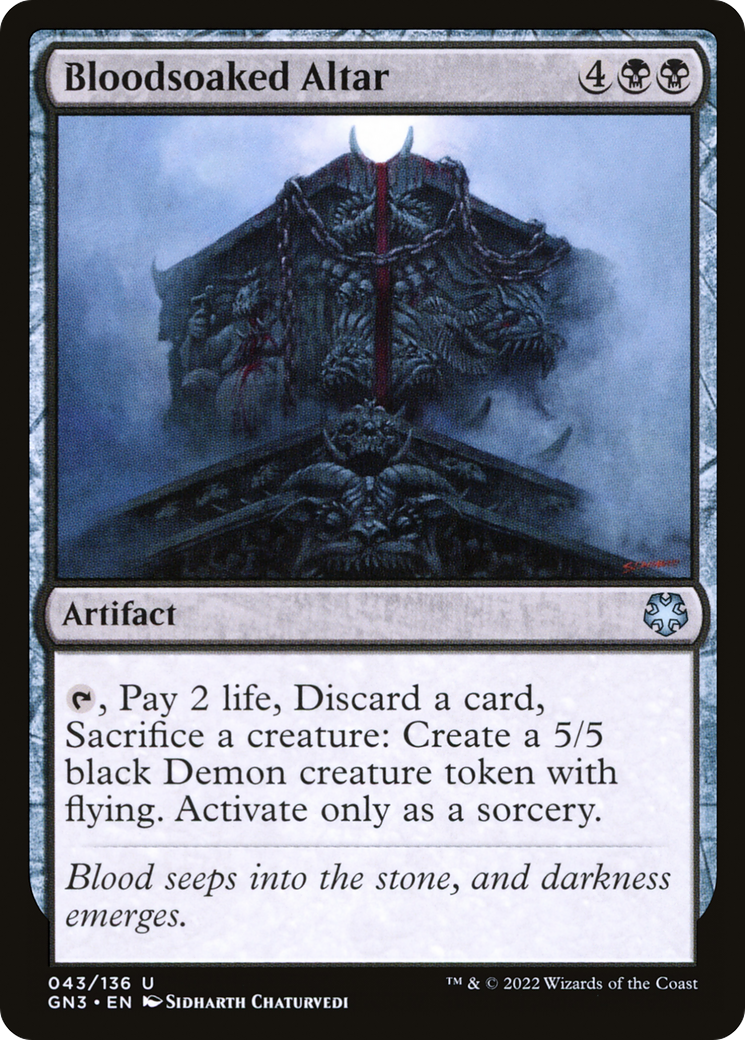 Image of Bloodsoaked Altar (GN3-043) - Game Night: Free-for-All