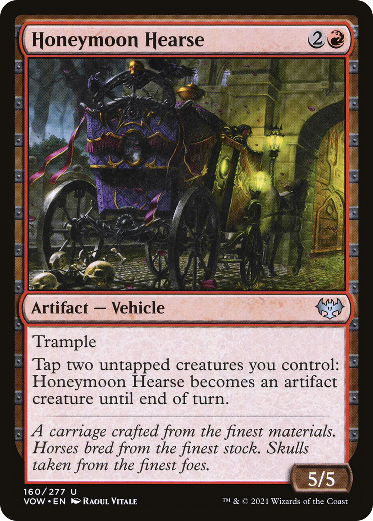 Image of Honeymoon Hearse (VOW-160) - Innistrad: Crimson Vow Foil