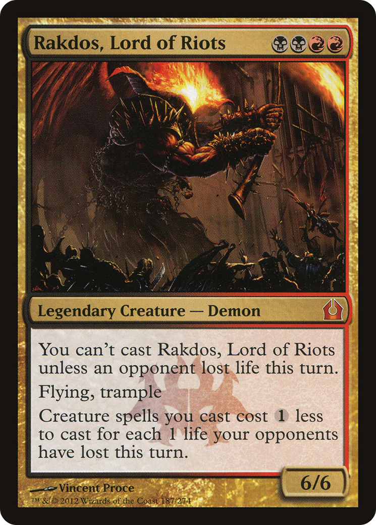 Image of Rakdos, Lord of Riots (RTR-187) - Return to Ravnica