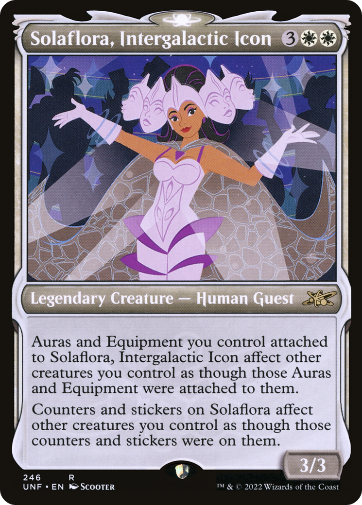 Image of Solaflora, Intergalactic Icon (Showcase) (UNF-246) - Unfinity: (Showcase) Foil