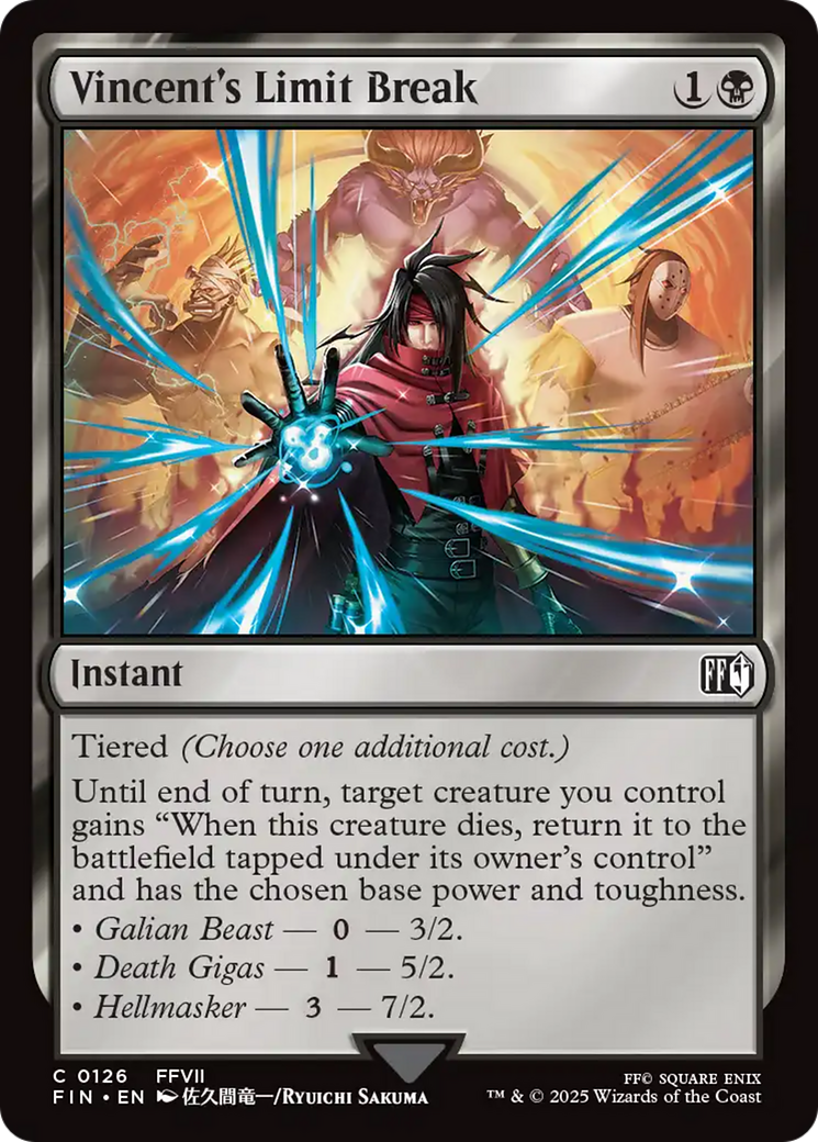 Image of Vincent's Limit Break (FIN-126) - FINAL FANTASY Foil