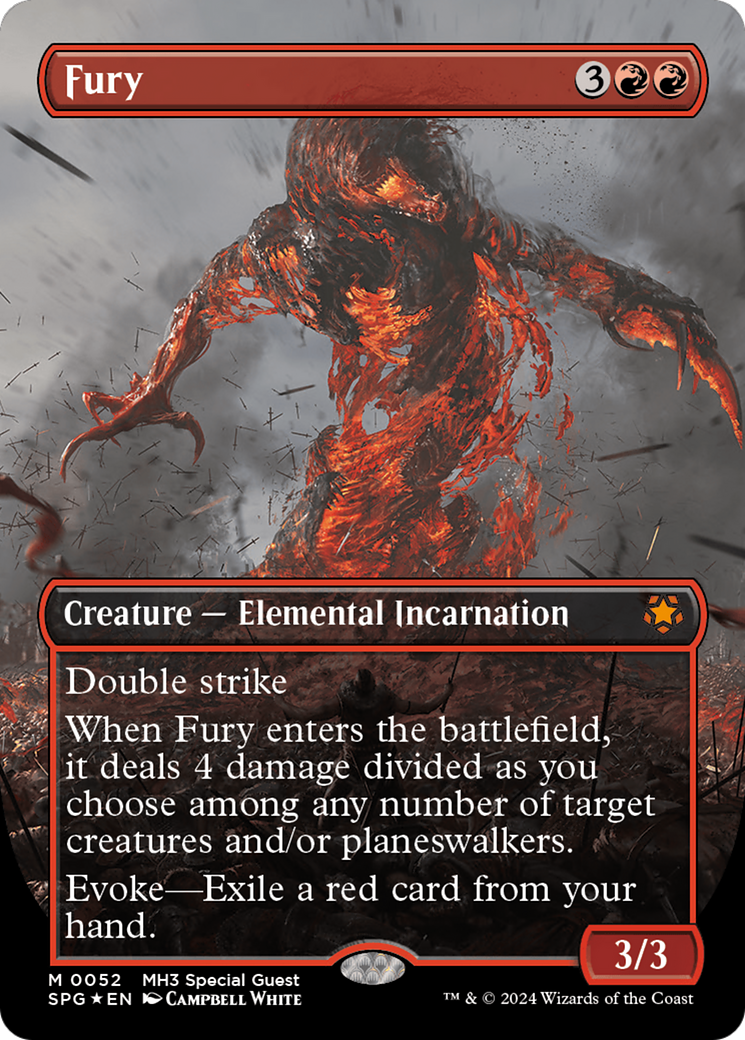 Image of Fury (Borderless) (Textured Foil) (SPG-052) - Special Guests (Borderless) Foil