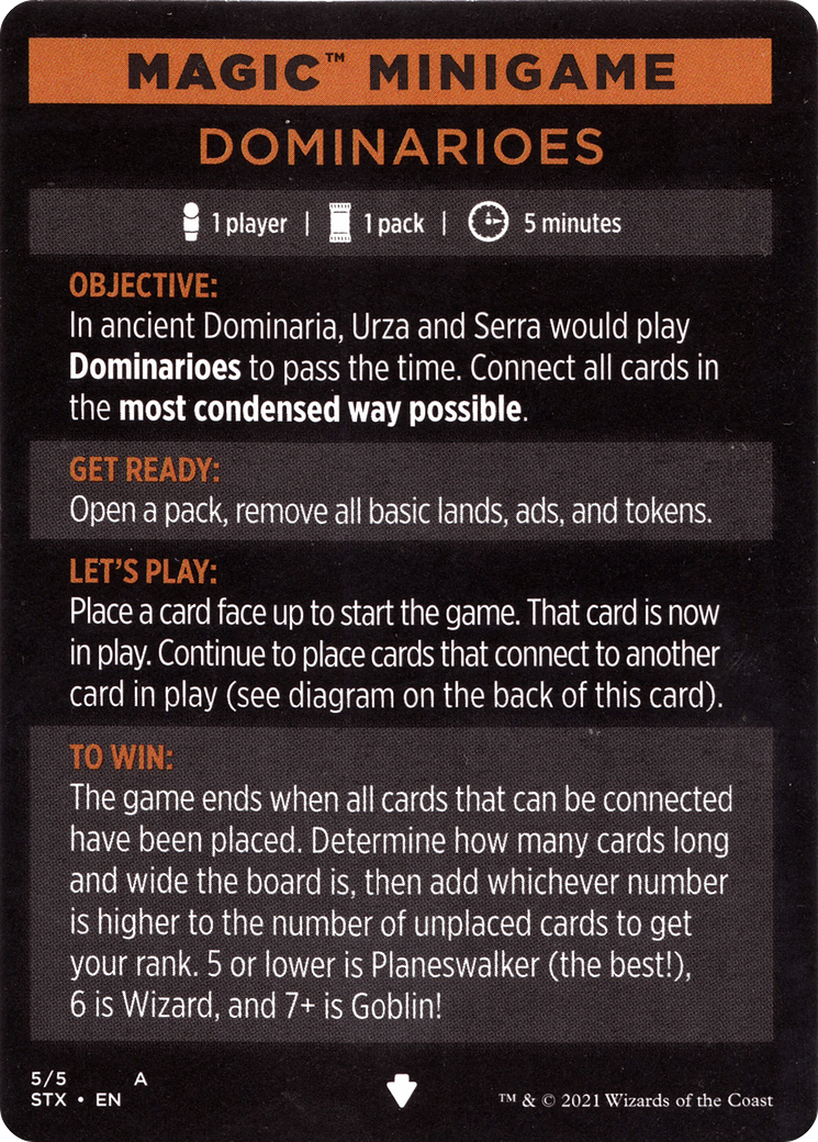 Image of Dominarioes // Dominarioes (cont'd) (MSTX-005) - Strixhaven: School of Mages Minigames