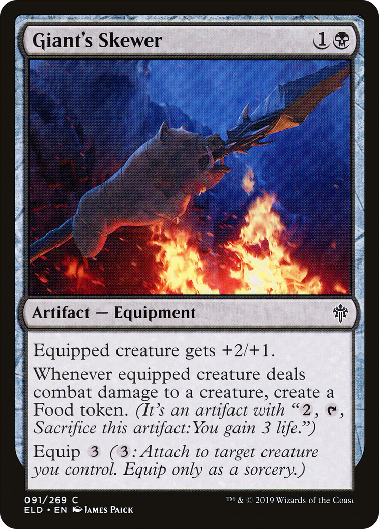 Image of Giant's Skewer (ELD-091) - Throne of Eldraine Foil