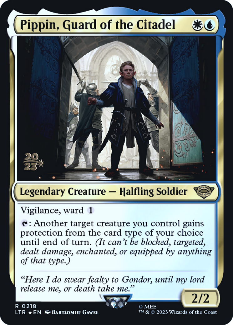 Image of Pippin, Guard of the Citadel (PRE-218) - Tales of Middle-earth Promos Foil