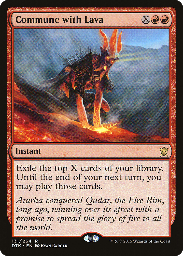 Image of Commune with Lava (DTK-131) - Dragons of Tarkir Foil