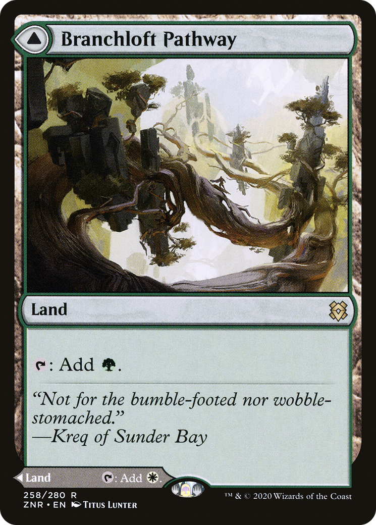 Image of Branchloft Pathway (ZNR-258) - Zendikar Rising Foil
