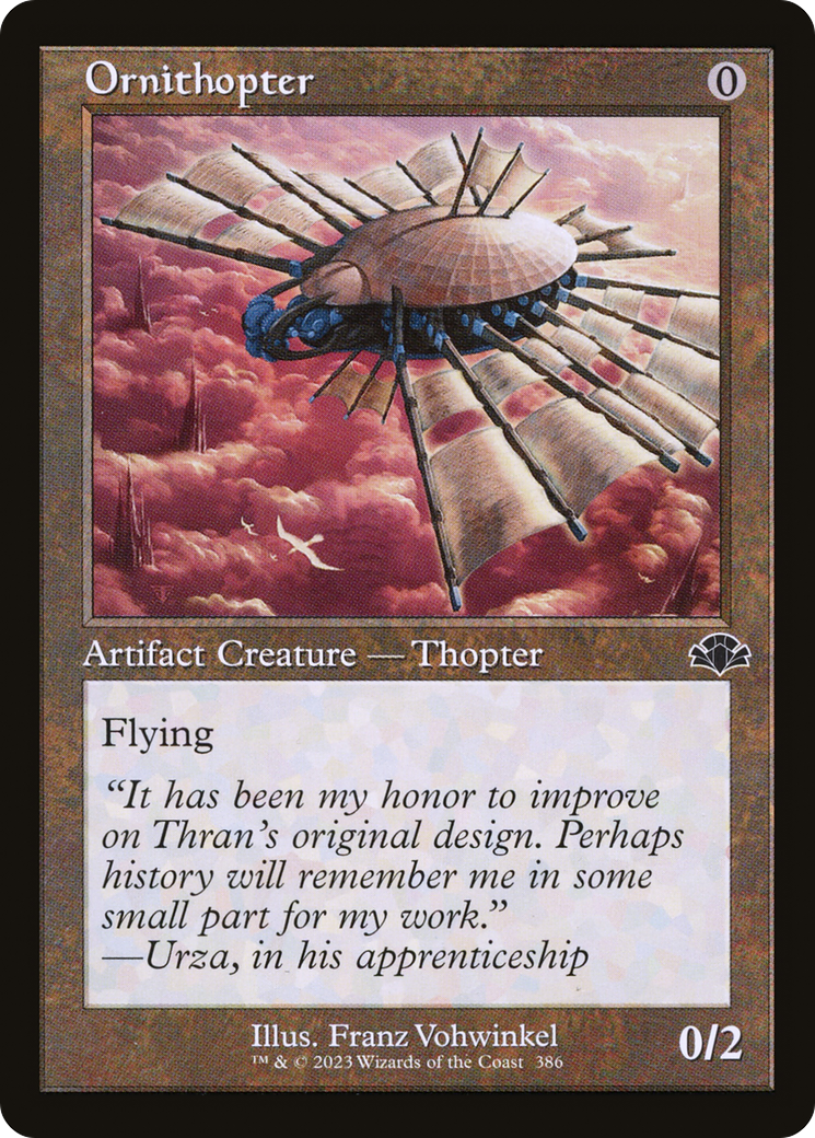 Image of Ornithopter (Retro Frame) (DMR-386) - Dominaria Remastered Foil
