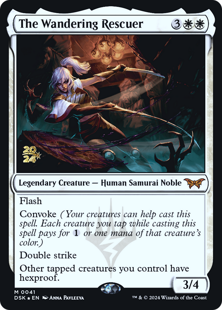 Image of The Wandering Rescuer (PRE-041) - Duskmourn: House of Horror Promos Foil