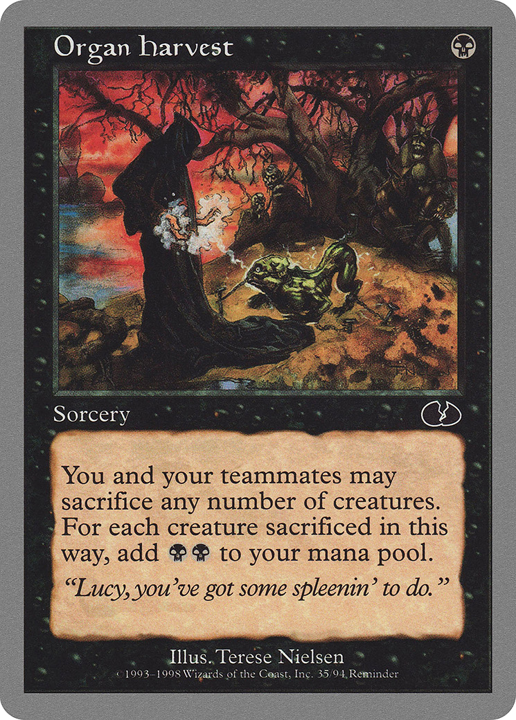 Image of Organ Harvest (UGL-035) - Unglued
