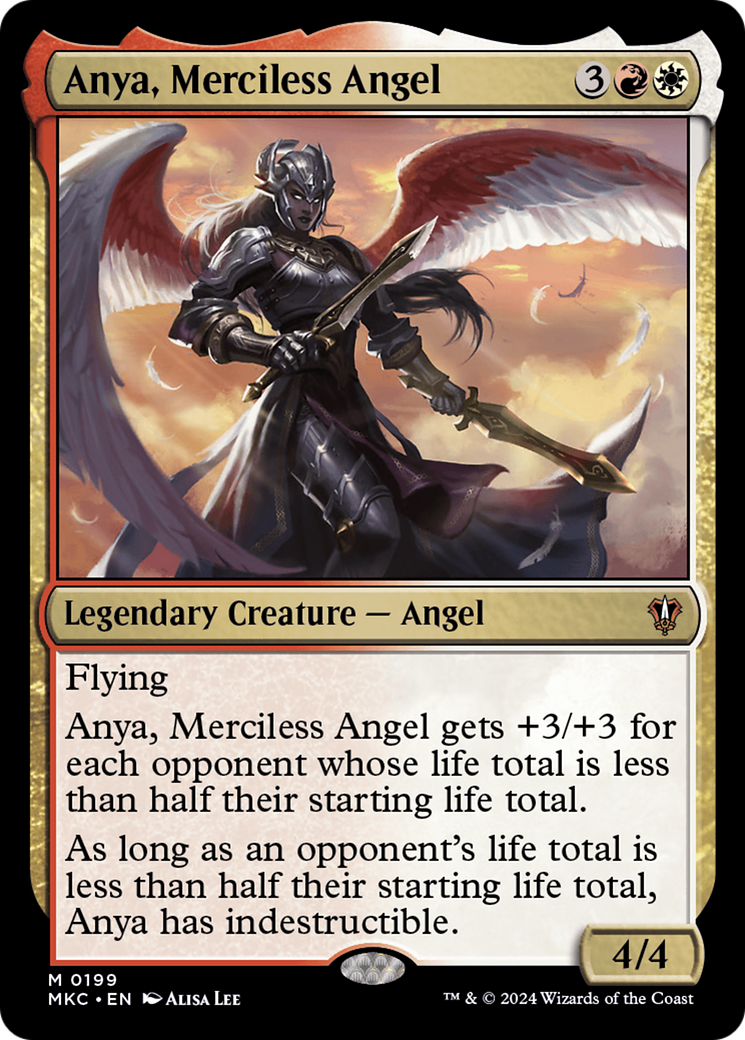 Image of Anya, Merciless Angel (MKC-199) - Murders at Karlov Manor Commander