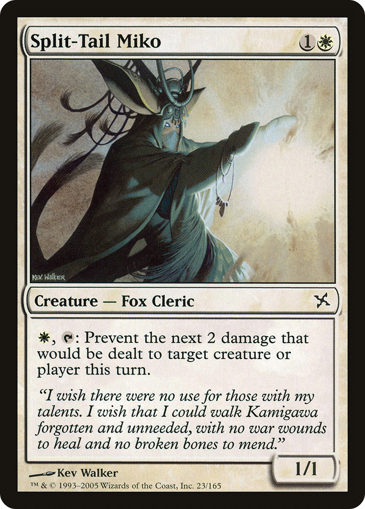 Image of Split-Tail Miko (BOK-023) - Betrayers of Kamigawa Foil