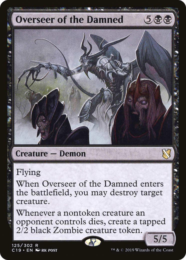 Image of Overseer of the Damned (C19-125) - Commander 2019