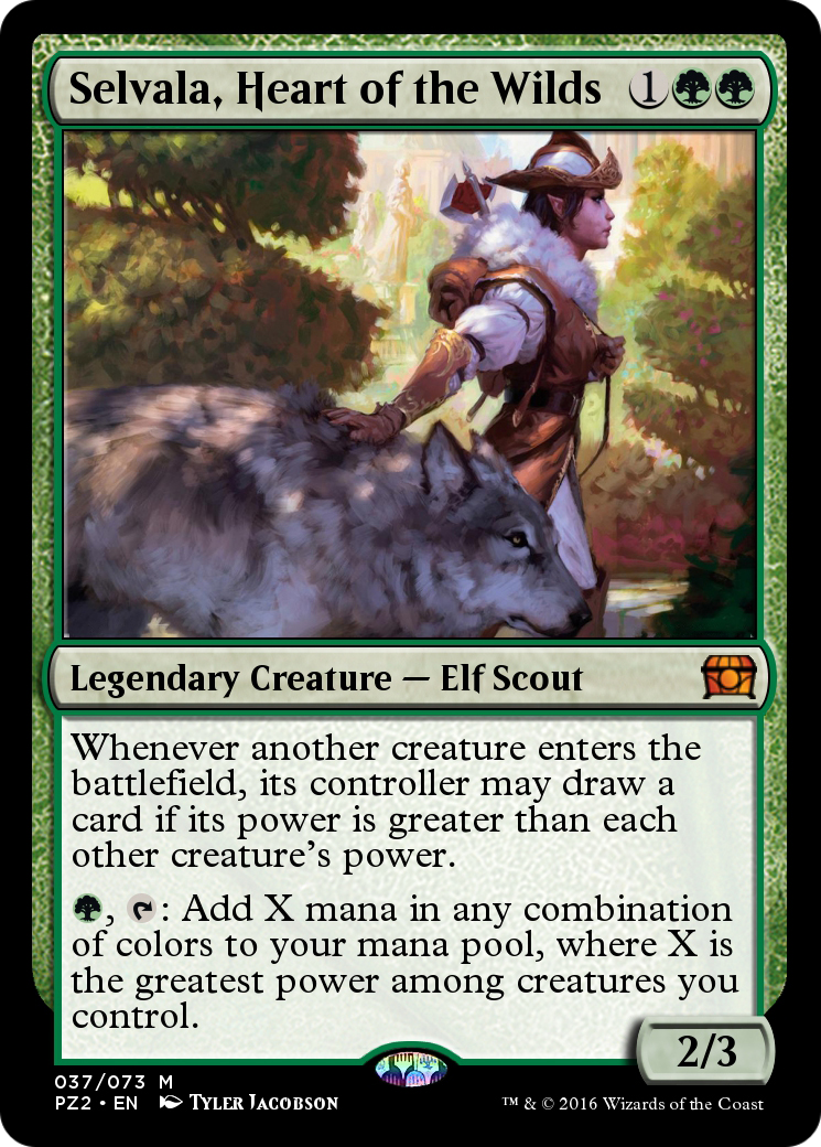 Image of Selvala, Heart of the Wilds (PZ2-037) - Treasure Chest Foil