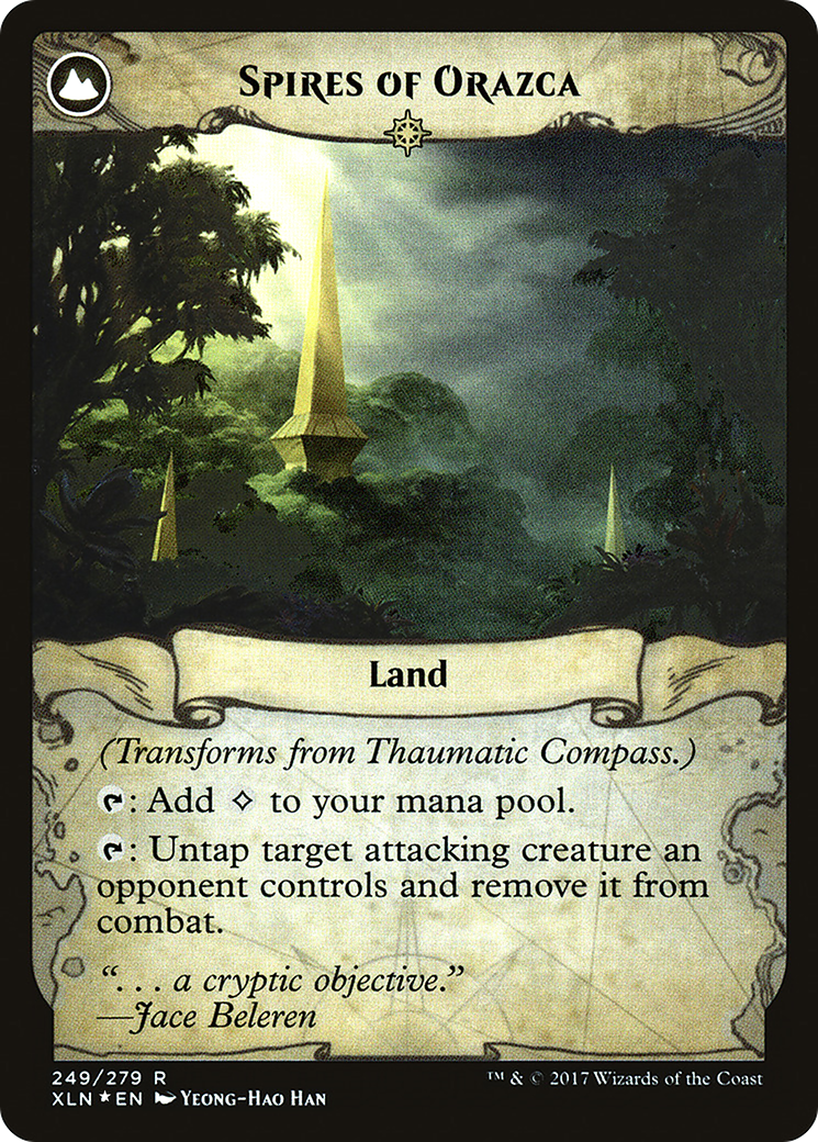 Image of Thaumatic Compass (PRE-249) - Ixalan Promos: (compasslanddfc) Foil
