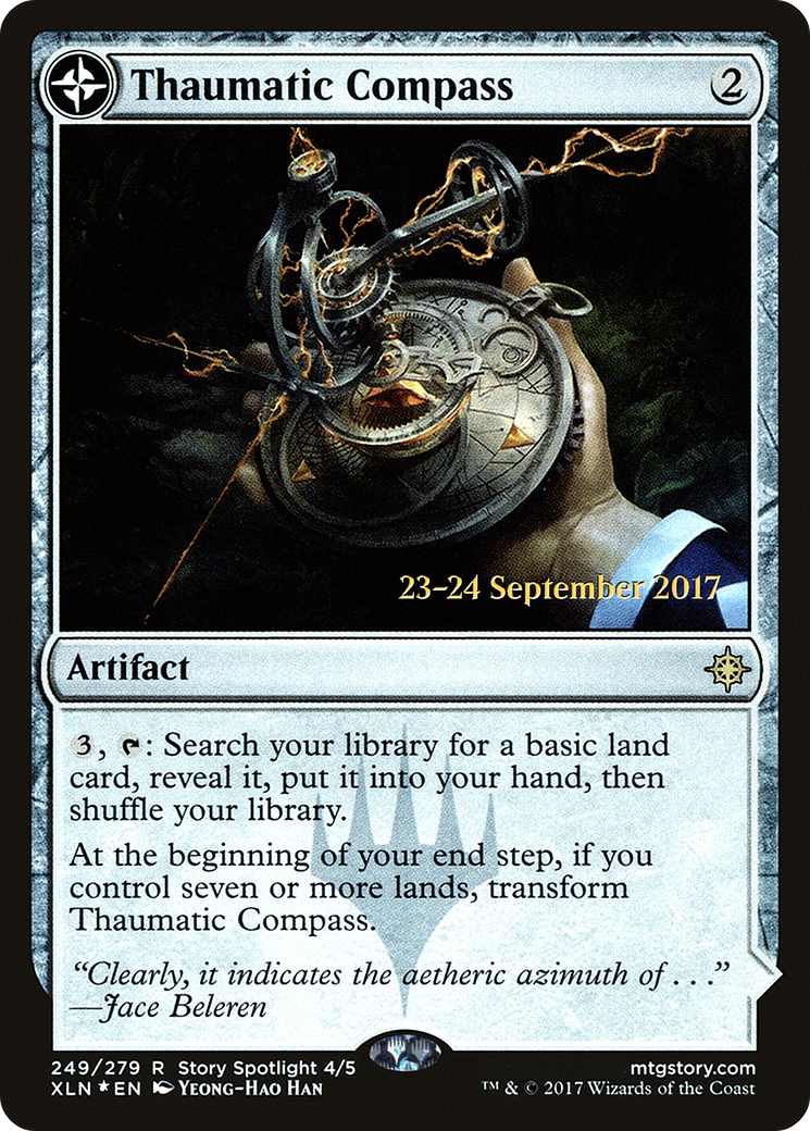 Image of Thaumatic Compass (PRE-249) - Ixalan Promos: (compasslanddfc) Foil