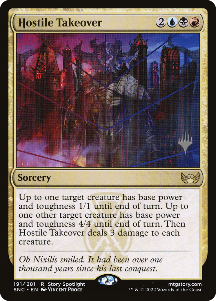 Image of Hostile Takeover (PPSNC-191) - Streets of New Capenna Promos