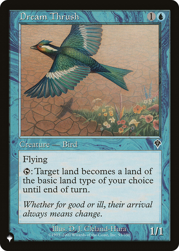 Image of Dream Thrush (LIST-INV-53) - The List