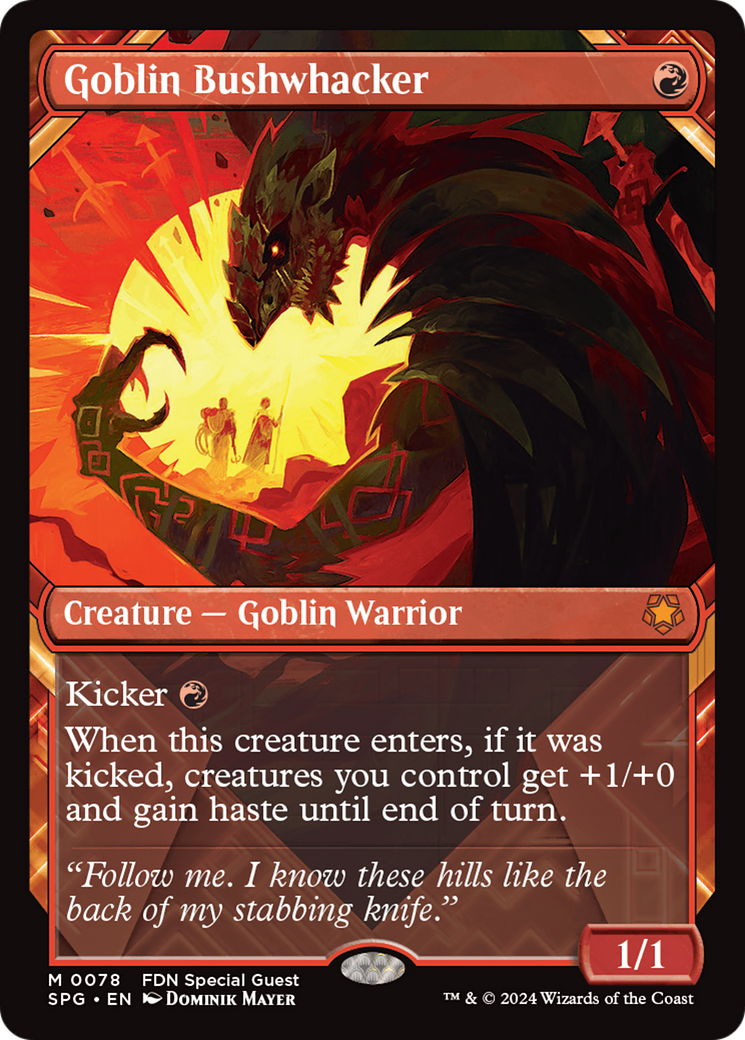 Image of Goblin Bushwhacker (Showcase) (SPG-078) - Special Guests: (Showcase) Foil