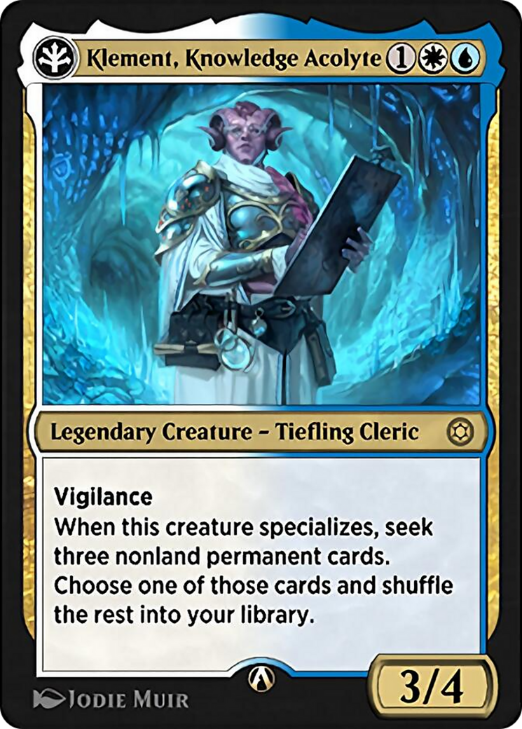 Image of Klement, Knowledge Acolyte (HBG-01U) - Alchemy Horizons: Baldur's Gate