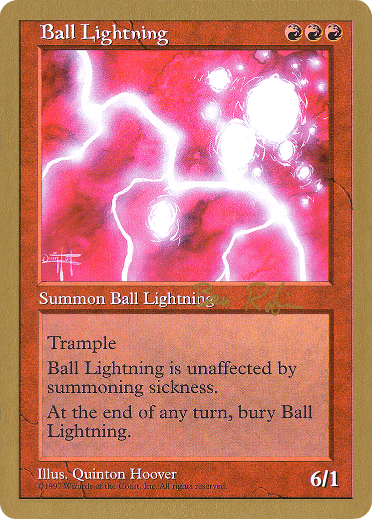 Image of Ball Lightning - 1998 Ben Rubin (5ED) (WCD-) - World Championship Decks 1998