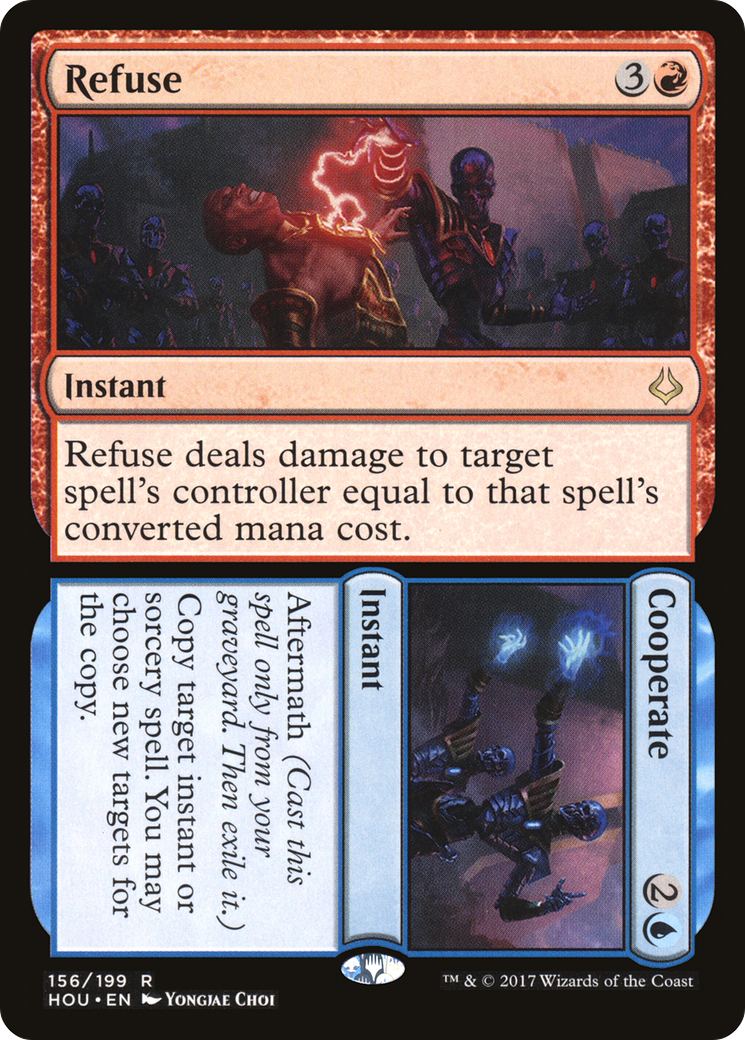 Image of Refuse // Cooperate (HOU-156) - Hour of Devastation Foil