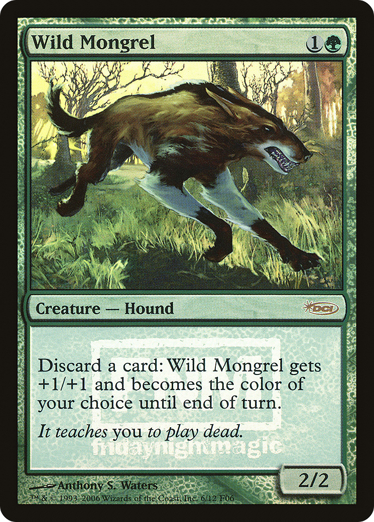 Image of Wild Mongrel (FNM-) - Friday Night Magic 2006 Foil