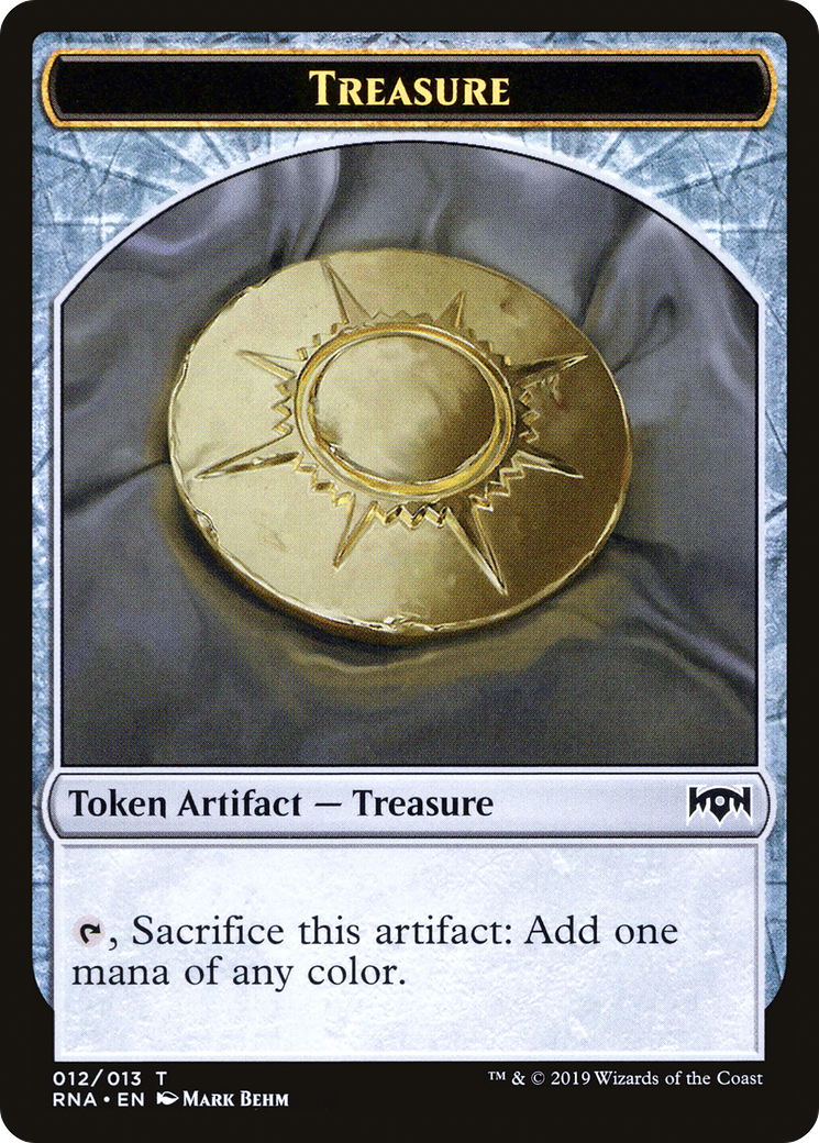 Image of Treasure Token (RNA-012) - Ravnica Allegiance Tokens